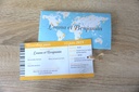 Faire-part pochette voyage