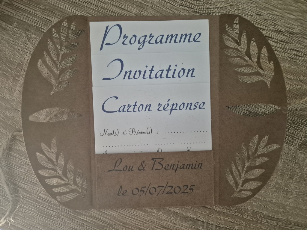 Faire part champêtre