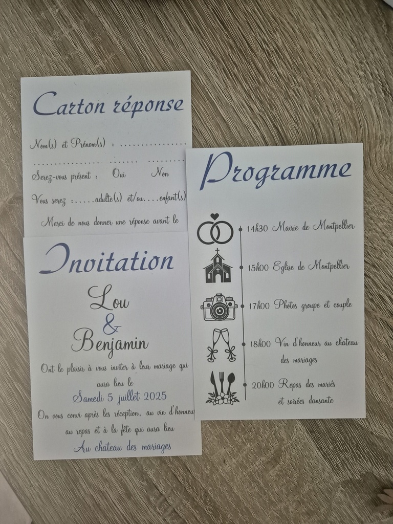 Faire part champêtre