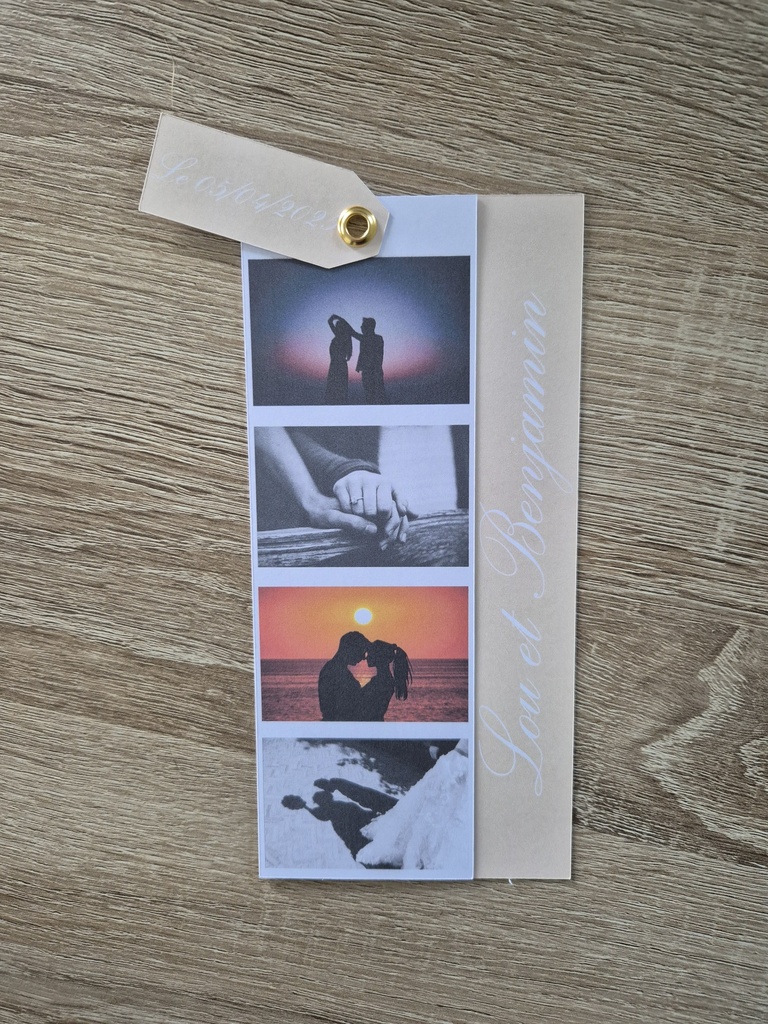 Faire-part de mariage élégant