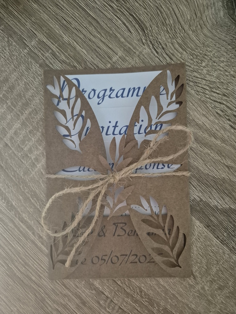 Faire part champêtre
