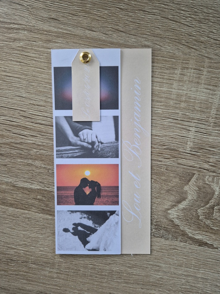 Faire-part de mariage élégant