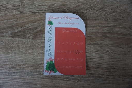 [Save the date calendrier] Save the date calendrier