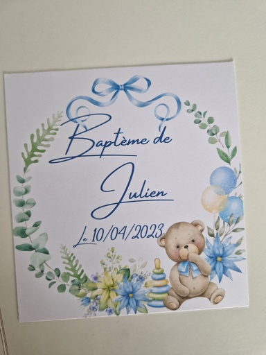 Faire-part Baptême