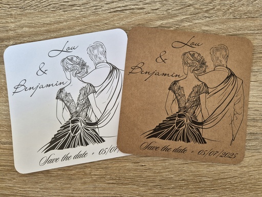 [Save the date - noir et blanc] Save the date élégant